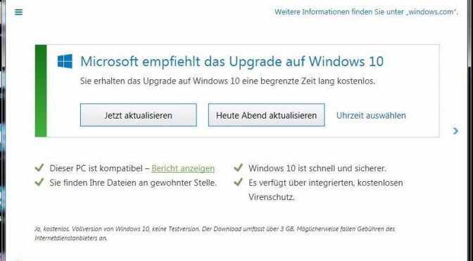 Automatische Updates: Windows fragt wenigstens... (Screenshot)
